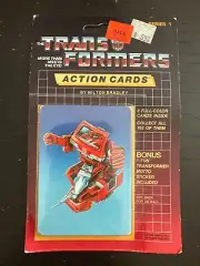 Transformers 1985 Action Cards Series 1 Sealed Pack Blue Ironhide #15