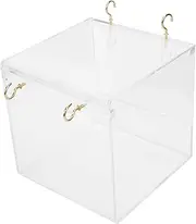 FONDOTIN Parrot Bathing Tub Bird Shower Basin Small Parrots Bath Box Pet Supply