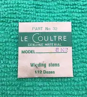 Jaeger LeCoultre Backwind Winding Stem Cal. 8NR 427 Part 401, NOS