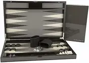 Dal Rossi 18-Inch Carbon Fibre Finish Backgammon Set