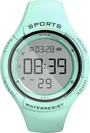 [LSB LAOSIBIN] New Womens Digital Watch Waterproof Multifunction Mens Smart Watches Alarm Pedometer Stopwatch Countdown Student Sport Watch LED Fashion Ladies Watch…(Green)