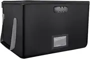Fireproof Document Safe - Fireproof Storage Box, Waterproof Safe with Lockable File Box - for Document Bags with Handle, Sealed Filing Cabinet Organiser for Jewellery, Cash,