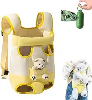 Shoulder Warm Pet Chest Portable Backpack, Pet Carrier Backpack for Small Dogs & Cats, Comfortable Travel Sling Bag for Hiking, Camping, and Outdoor Adventures, Fits Pets up to 15lbs (A-Set, Small)