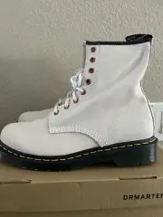 Dr. Martens 1460 White Bejeweled Boots Women Size 10