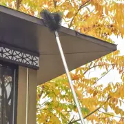 Gutter Cleaning Brush | 6.5 Ft Long Gutter Cleaning Tools | Telescopic Gutter Cl