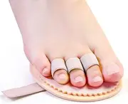 Toe Straightener Hammer Toes Corrector Pack of 2 (3 Holes) for Claw Toe Mallet Toe Contracted Toe and Cured Toe Hammer Toe Splint