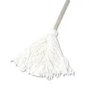 Boardwalk Deck Mop, 48" Wooden Handle, 16oz Rayon Fiber Head, 6/Pack