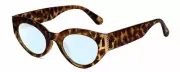 Kendall+Kylie KK5143CE ALEXANDRA Cat Eye Blue Light Glasses Amber Tortoise 49 mm