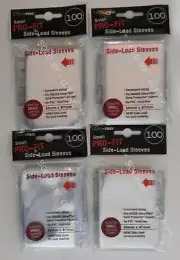 ULTRA PRO PRO FIT SMALL SIDE LOAD SLEEVES 100 PACK(X4) JAPANESE SIZE FREE UK P&P