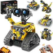 Sillbird STEM Building Toys, Remote & APP Controlled Creator 3In1 Wall Robot/...