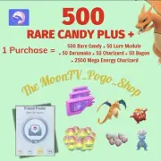 Pokémon Go- 500 RARE CANDY PLUS(+)- Friend Finder Medal- FAST SALE