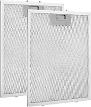 DMJJSD® 2 Pack Cooker Hood Filter Replacement 320x260mm Metal Grease Filter Universal Extractor Fan Extractor Fan Filters 5-Layer Aluminum Kitchen Cooker Hood Grease Filters Hood Vent Filter