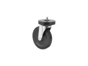 Lorell Caster Kit 5" Wheel f/ Industr. Shelving 4/ST Black 84861