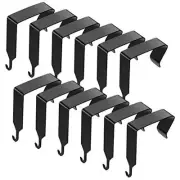 Over The Door Hook Panel Wall Metal Cubicle Picture Over Door Hanger 12 Black