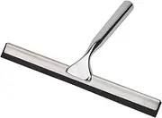 Adjaso All Purpose Stainless Steel Squeegee for Glass Shower Doors, Car Window, Home Mirrors, Bathroom Cleaner Wiper