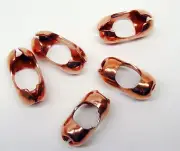 Ball Chain Couplers (Connectors) for 9.5mm Copper Chain #20 Size ~ Clasps ONLY