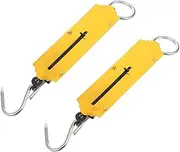 [WHAMVOX] Handheld Scale Luggage 2pcs Portable Hanging Scale Large Hook Precision Mechanical Weighing for Home Farm Outdoor Hunting Fishing