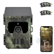 SUNTEKCAM 600 Pro 4K 36MP Solar Powered Hunting Camera bluetooth WiFi Outdoors Surveillance Camera 2 inch TFT LCD Displa