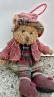 Russ Berrie Mini Plush Teddy Bear Salon Success Rare Exclusive
