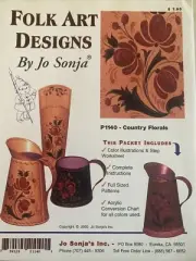 Vintage Tole Painting Pattern Packet: Country Florals by Jo Sonja Jansen