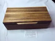 Jewelry Box, Trinket Box, EXOTIC PADUK & ZEBRA WOOD FROM AFRICA, Duncan’s Woods