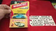 VINTAGE MIDGETOY VOLKSWAGEN VW BEETLE BUG Old Stock SIGNED By Founders w/ Box