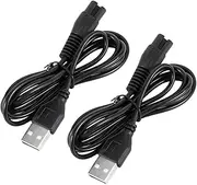 FRCOLOR 2pcs Universal Razor Cord Drill to Electric Razor Charger Electric Power Cord Smart Electric Charging Accessories Electric Charger Clipper Charger Cord Phone Board Dog Copper Black