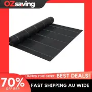 Weed Control Mat 2x50m Black Durable UV Stabilized Ground Cover Polypropylene 30