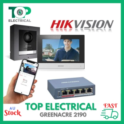 HIKVISION Touch Screen IP Video Intercom System POE Switch Gen2 DS-KIS602