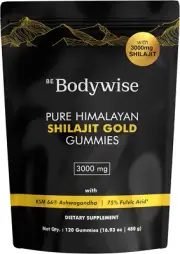 Pure Himalayan Shilajit Gummies Gold – No Added Sugar, Ashwagandha & Gokshura –