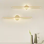 Modern LED Wall Lamp Luxury Golden Line Aluminum Sconces Rooms Lighting Lustre