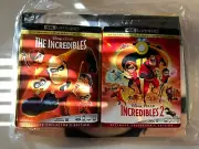 The Incredibles 1/2 (4K UHD, Blu-ray, Digital, Slipcovers) W/Blanket (NEW)