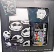 The Nightmare Before Christmas 3 Piece Gift Set 12 oz Mug Socks & Keychain - NIB