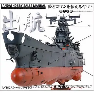 八田元氣小棧: 全新日版 萬代  宇宙戰艦大和號1/350scale plastic kit模型