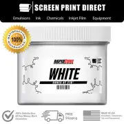 White - Screen Printing Plastisol Ink - Low Temp Cure 270F - All Sizes