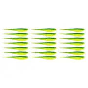 3x 7PK 3.75In Rapala Crush City The Jerk Soft Plastic Minnow Lures - Budgie