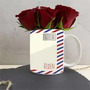 Valentines Day Personalised Postcard Mug