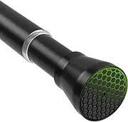 Tension Curtain Rod 30 to 64 inch Adjustable Curtain Rod No Drilling Black Shower Expandable Spring Tension Rod Pressure Rod Spring Curtain Rod for Windows Doorway
