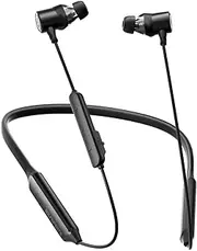 SoundPEATS Force Pro Dual Dynamic Drivers Bluetooth 5.2 Headphones, Waterproof Neckband Wireless Sports Earbuds with Crossover, APTX HD Audio Built in Mic 22 Hours Playtime