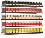 [CARLLEE] Cigarette Cases, Cigarette Display Holder, Automatic Cigarette Pushers Rack, Countertop Cigarettes Showcases Display Rack(51x29x70cm)