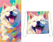 Quick Dry Beach Towel, Foldable Sand Proof Towel, Lightweight Travel Spa Blanket, Ultra Absorbent Outdoor, Soft Microfiber for Outdoor, Vacation, Accessories