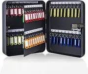 ZBWWBZZ Key Security Storage Cabinet Box, 20/28/36/48/72/105 Wall Mounted Key Organizer with Combination Lock, for Home Office, Hotel,72pcs