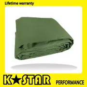 Army Canvas Tarp Tarpaulin 3Mx3M Water Sun Proof Washable Boat Car Cover Camping