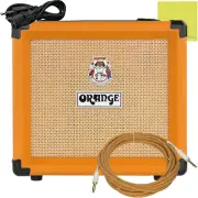 Orange Crush 12 12W 1X6 Guitar Combo Amp Bundle W/Pig Hog Woven Instrument Cable