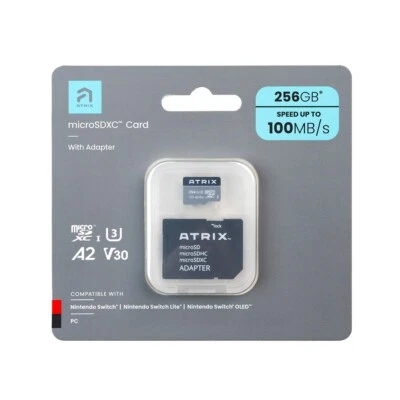 256GB Atrix Micro SD Nintendo Switch Memory Card