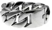 25mm Stainless Steel Men's Cuban Link Bracelet 25 / 0000