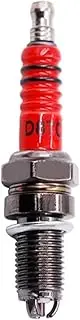 1/2Pcs Racing Spark Plug 3 Triple Electrode A7TC D8TC Compatible with GY6125 CG 50 70 110 125 150CC Motorcycle Atv Scooter Dirt Bike Go Kart(1Pcs D8TC)