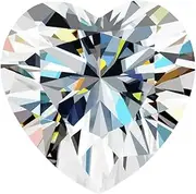 [Roy Rose Jewelry] Star Fire Moissanite Loose Stone Heart Shape Cut Moissanite Loose Gemstones D/VVS1 Clarity for Pendant, Ring, Stud Earring - Jewelry Making 0.06ct-4ct with Certificate of Authenticity GRA