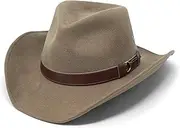 [Borges & Scott] Forester – Western Style Wool Felt Hat - Water Resistant – Wired Mouldable Brim