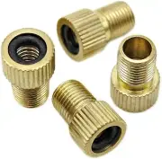 Bike Bits Brass Presta Valve Adapter - Convert Presta to Schrader - UK to USA x1